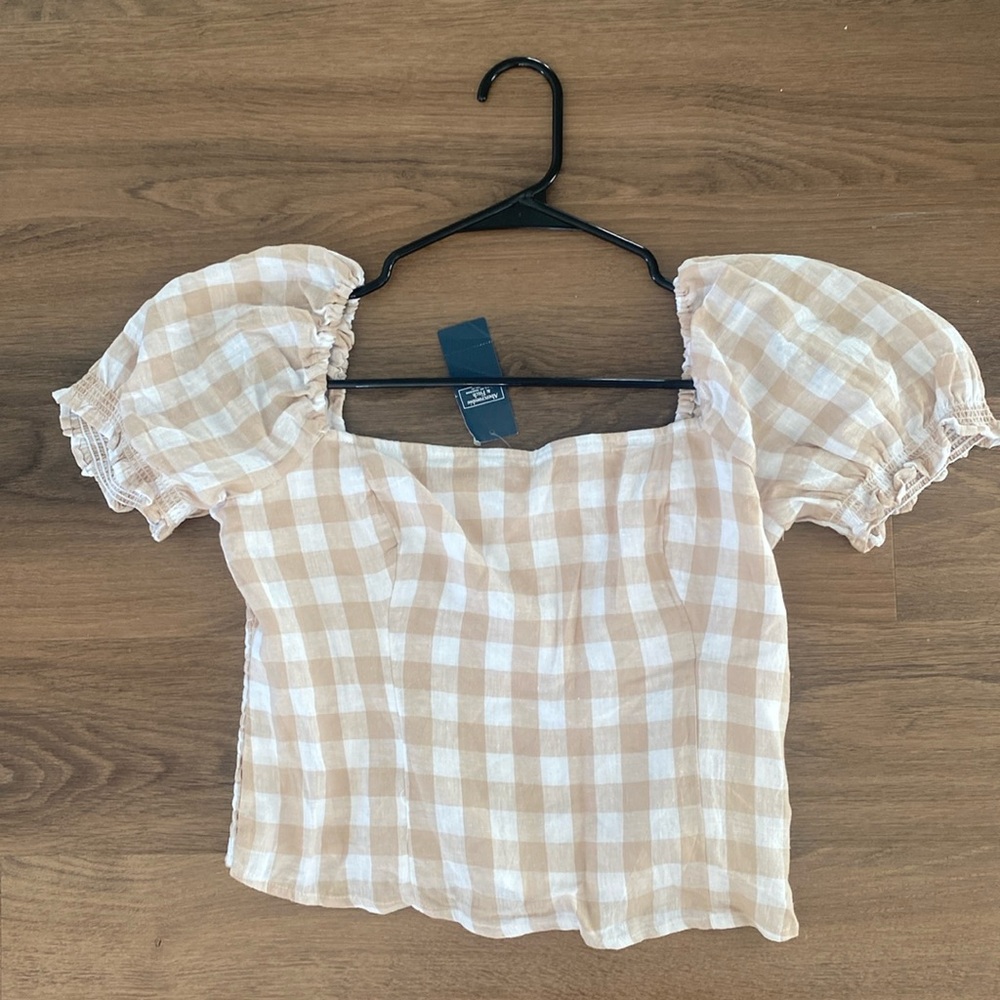 Square Neck Puff Sleeve Top